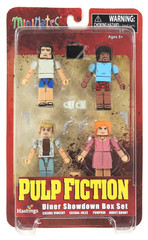 Pulp Fiction Dinner Showdown Box Set Minimates 4-Pack Daimond Select 2014 SEALED