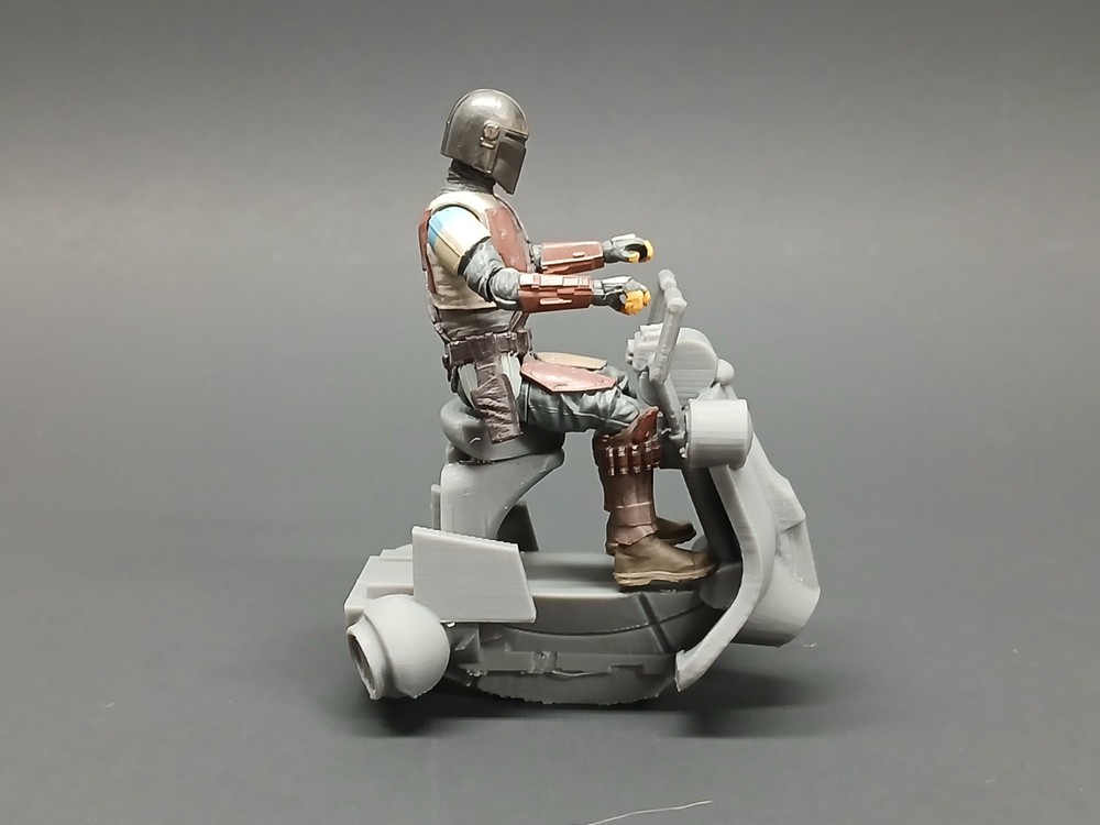 CUSTOM SCI FI SCOOTER SPEEDER VESPA 1:18 scale diorama GI JOE STAR WARS