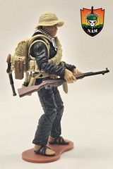 VIETNAM Viet Cong Rifleman w/ Gear -Marauder GR 1:18 Scale 4″ GI Joe Type Figure