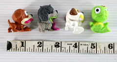 Moose Toys Uggly’s Pet Shop Mixed Lot of 4 Figures 1.5″ Inch Toys Dog Turtle