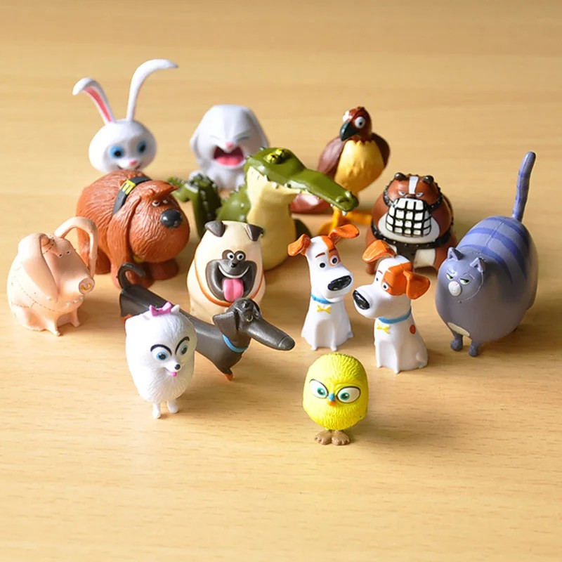 14pcs Secret Life of Pets Figures Max Snowball Gidget PVC Action Toy Gift