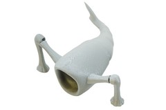 SEA EATER 3D Printed Flexible fidget toy Bloop Vs El Gran Maja Sea Creature SLVR