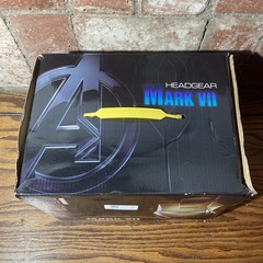 Iron Man Mark VII Headgear 1:1 Helmet LED Eyes Silver CG7248 Wearable New in Box