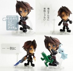 Square Enix Final Fantasy 8 VIII Squall Cactuar & PuPu Mini Trading Arts Figure