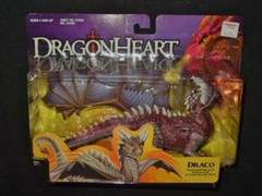Kenner Hasbro 1995 : DRACO – DRAGONHEART – Dragon Power Flap Wings (SEALED) MOC