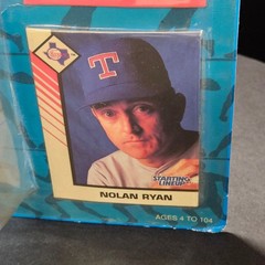 Starting Lineup Nolan Ryan Figure 1993 Kenner Carded Texas Rangers Near Mint
