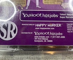 Yahoo HotJobs Super Recruiter Action Figure 2009 HR Promo Advertising Figure