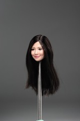 1/6 Female Head Sculpt Asian Smile Beauty Girl Model For 12″ PH TBL Figure Body
