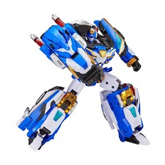 Metal Cardbot W BLUECOP W BLUE COP W Police Car Transformer Robot Car Toy 2025