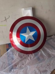 US Marvel Legends Captain America 75th Anniversary 1:1 Metal Shield Prop In BOX