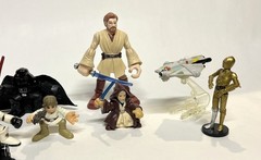 Star Wars Figures [Lot of 14 Mixed] Hasbro, Hot Wheels, Attacktix