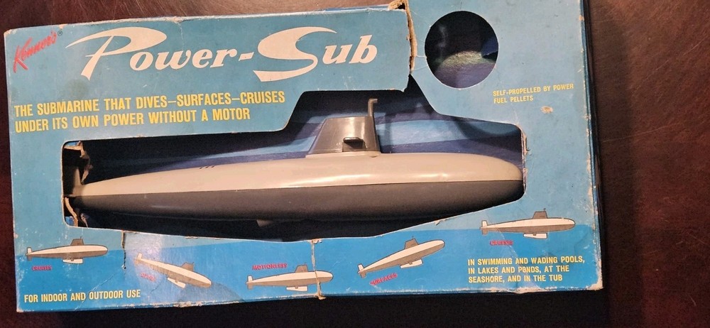 Extremely RARE & VTG 1965 Kenner Power-Sub Toy NOT COMPLETE