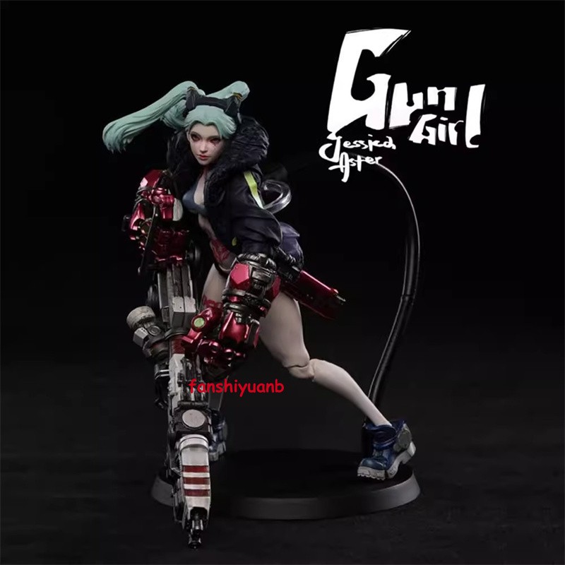 Romankey Studio Cyberpunk Rebecca 1/12 PVC Action Figure W/ 2 Bodies Deluxe Ver.