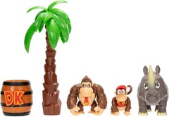 Jakks Donkey Kong Jungle Adventure Diorama Set DK DIDDY KONG RAMBI 2.5″ NEW 2026