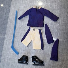 Mego Action Jackson Hockey Outfit Set 1114 Complete Loose 1971