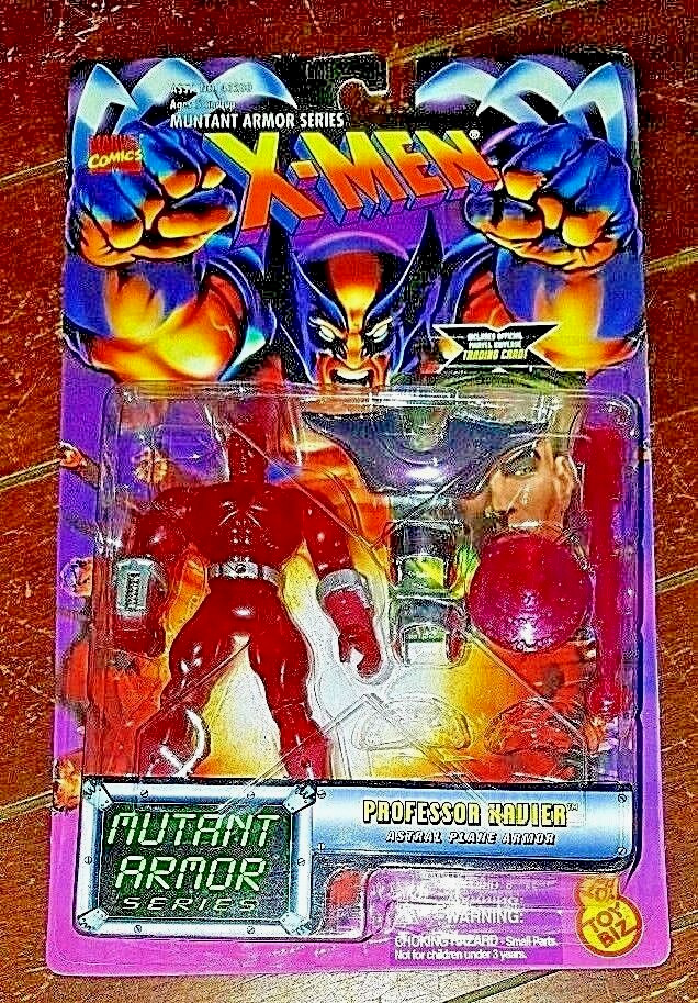 Marvel Comics X-MEN Mutant Armor Series: PROFESSOR XAVIER Figure w/Trading Card!