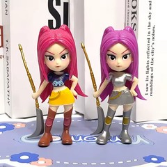 6pcs Kpop Demon Hunters Figures Set Rumi Mira Zoey PVC Action Model Toys Gift