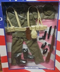 US SERVICEMAN MEMORIAL COLLECTION Marine & Army Scout Uniform Lot of 2 Sealed