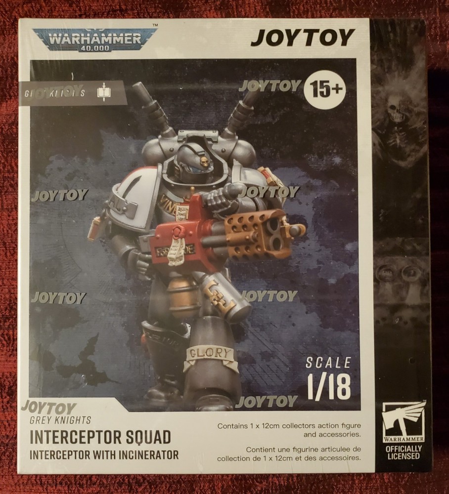 JoyToy Warhammer 40K Space Marines Grey Knights Interceptor with Incinerator NEW
