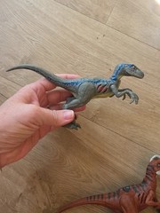 Jurassic Park Damage Wound Dinosaur Figures Lot X3 Atrociraptor & Velociraptor