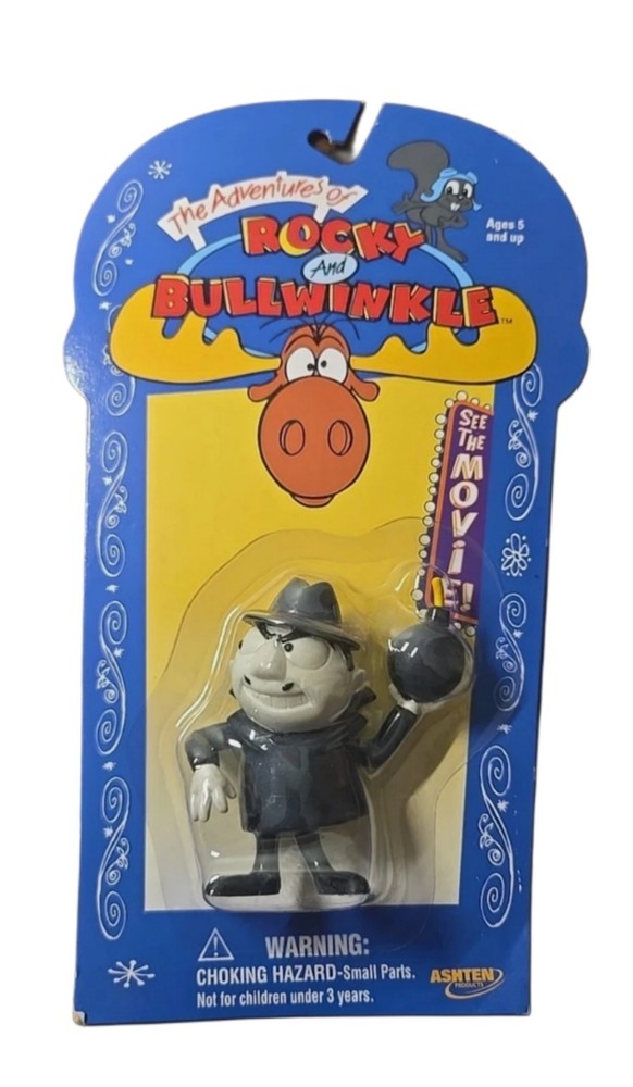 Rocky & Bullwinkle Boris Badenov Figure See The Movie Ashton Products New