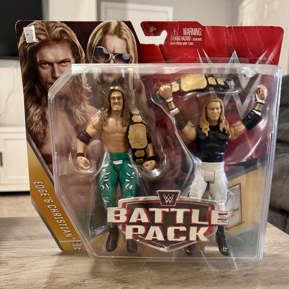 Mattel WWE Wrestling Battle Pack Series 42 Figures Edge & Christian Sealed
