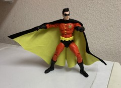 Custom Mcfarlane Batman Robin Tim Drake Wired Cape dc multiverse not fIGURE