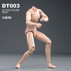 1/6 Male Pale Skin Narrow Shoulder Soldier Body For 12in Action Figure Model