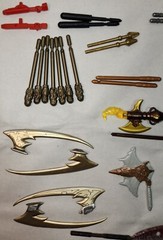 48 Pc. Mixed Action Figure Accessories Lot. Motu 200x Batman Transformers