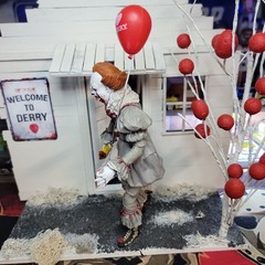 Custom Horror Diorama Welcome To Derry Themed W/IT The Clown Read Description