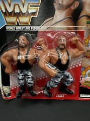 1991 Hasbro WWF THE BUSHWHACKERS BUTCH & LUKE Official World Wrestling Fed Card