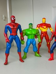 Vintage Toy Biz Marvel Xmen Spider-Man Batman Hulk Kenner Action Figure Lot