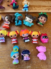 Lot of Mini Vinyl Plastic La La Loopsy & Friends Princess Mermaid Play Figures –