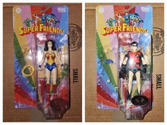 McFarlane DC Retro Super Friends Evil Wonder Woman and Evil Robin Platinum Chase