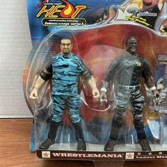 DUDLEY BOYZ WRESTLING FIGURE SET WRESTLEMANIA 2000 LADDER MATCH ON CARD RARE