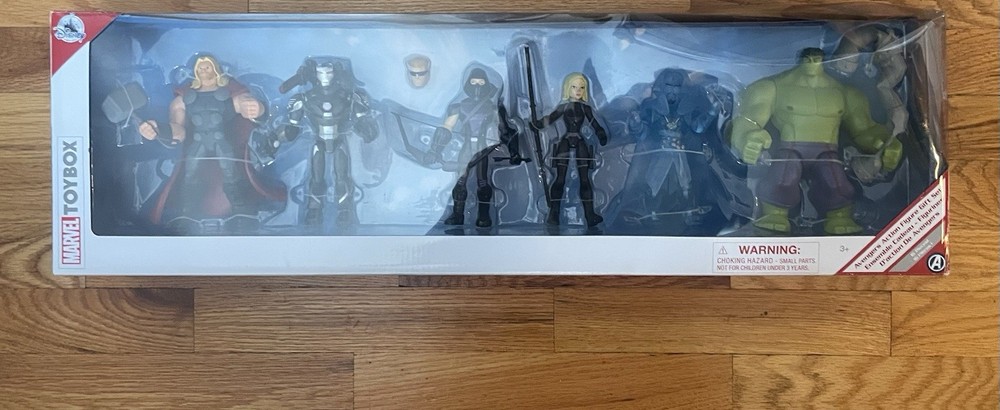 N A908 FIGURE MARVEL TOYBOX DISNEY AVENGERS HULK THOR HAWKEYE BLACK WIDOW