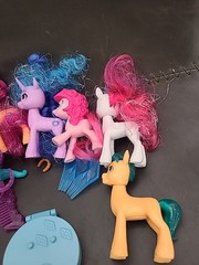 My Little Pony mixed lot of 9 with accessories various colors