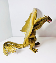 Bandai 2014 King Ghidorah Figure Toho Godzilla 3 Headed Golden Dragon Kaiju