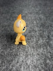 Littlest Pet Shop Beige Glitter Cat #626 Figure Hasbro 2007 LPS Collectible
