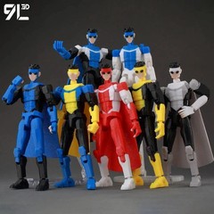 3D Printed Poseable Action Figure Multi-Jointed Mannequin Toy Model Gift
