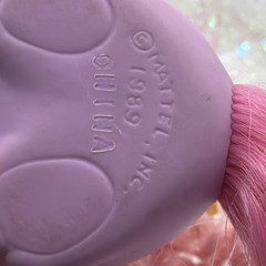 Vtg Little Pretty Kitty Heaven Heart RARE Mattel Show Offs Purple Pink Cat Toy