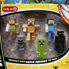 Minecraft Heroes of Goo Jit Zu Mini Figure 6-pack stretchy characters NEW IN BOX