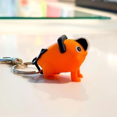 Pochita Keychain Chainsaw Man Anime Devil Dog | Cute Manga Gift | Mini Figure