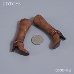 cdtoys CD080 1/6 Mid Boots High Heels Shoes Model Fit 12” Ball Joint Figure Bod