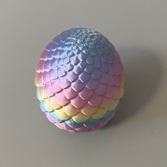 3D Printed Dragon Egg with Dragon Full Articulated Dragon Modle Movable