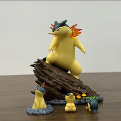 Pokemon Typhlosion Quilava Cyndaquil Figure 13cm PVC Action Statue Model Toy