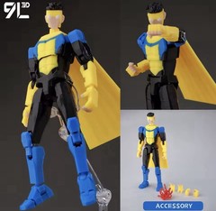 Comic Superhero 3D Printed Action Figure 14cm Poseable Titan13 Lucky Dummy 13 ￼