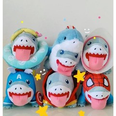 Hot Toys Shark Jeff The Land Shark Series Cosbi Plush Doll Cute Design Pendant