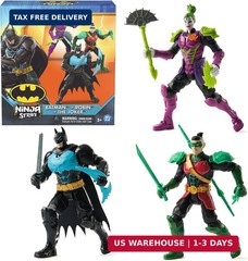 DC Comics, Batman Ninja Strike 6″ 3-Pack Battle Set Action Figures with Pop-Out