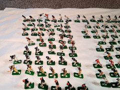 Large Lot (300) Tudor Electric Football Players with some Bases & accessoriess